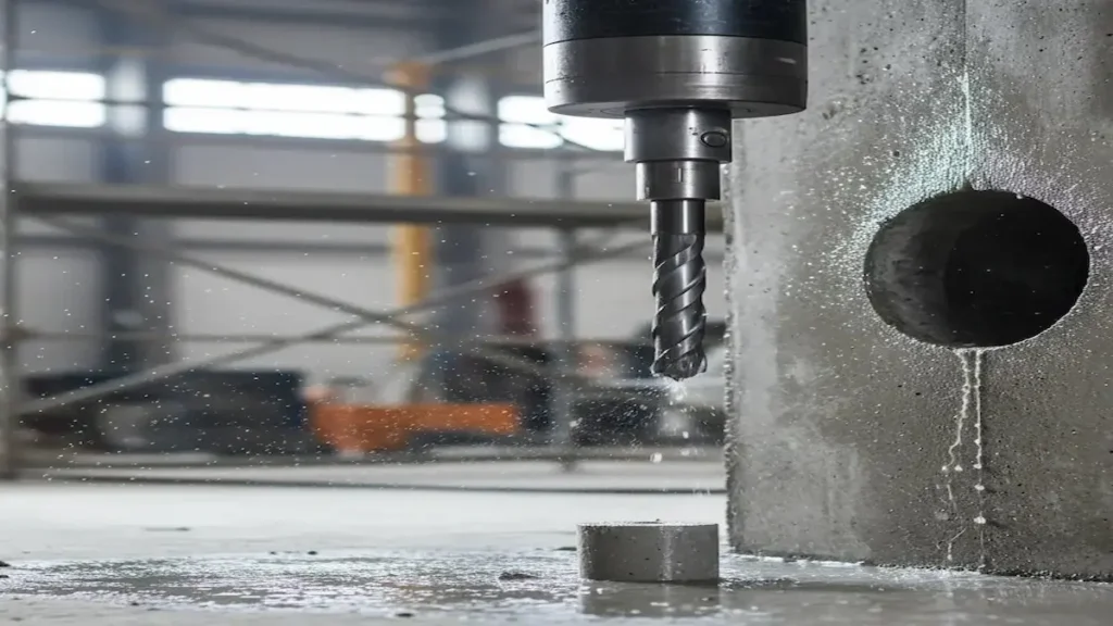 الفرق بين تخريم الخرسانة وقص الخرسانة باستخدام التخريم الماسي