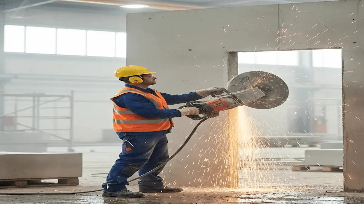 قص الخرسانة بدون تكسير: كيف تتم العملية بأمان؟